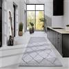 Elle Decor ation Tappeto a pelo lungo perrotin, moderno, per soggiorno, camera da letto, grigio chiaro, 80 x 240 cm