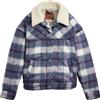 Levi's 90s Cozy Trucker Foderati in Sherpa, Selma Plaid Vintage, M Donna