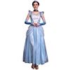 IMEKIS Abito da Cenerentola da Donna Adulti Costume Cosplay da Carnevale Principessa Fiaba Vestire Vestito da Festa Festivo Sposa Sera Abito Lungo in Tulle XL