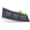 ElbFuchs® Zerbino 75 x 30 cm con cuori [extra antiscivolo e adatto per lavatrici] Zerbino per esterni e interni, zerbino | Zerbino | Parcheggio scarpe
