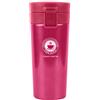 SLOSH Tazza Termica Viaggio Caffè Thermos Bottiglia Acqua Infusione Ufficio Borraccia Acciaio Inox Auto Infusore Travel Mug Coffee To Go Bpa Free 380ml (Rosa Rossa)