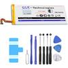 GLK-Technologies Batteria di ricambio ad alta potenza, compatibile con Huawei P8 Lite HB3742A0EZC, batteria originale GLK-Technologies, batteria da 2200 mAh, con set di attrezzi
