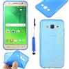 ebestStar - Cover Compatibile con Samsung J5 Galaxy SM-J500F (2015) Custodia Protezione S-Line Design Silicone Gel TPU Morbida e Sottile + Mini Penna, Blu [Apparecchio: 142.1 x 71.8 x 7.9mm, 5.0'']