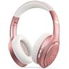 PowerLocus Cuffie Bluetooth, Cuffie Over-Ear con 60 ore di riproduzione, 3 - modalità di EQ, Cuffie Wireless Pieghevoli, Cuffie con Microfono, Hi-Fi Bassi Profondi per Viaggio/Android/Corso Online