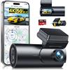 GKU 4K Dash Cam Auto, 5GHz WiFi e GPS, Doppia Telecamera per Auto, Mini Dashcam IPS 1.5 con Scheda SD 64G, 24H Monitor di Parcheggio, Visione Notturna, WDR, Grandangolo 170°, Sensore G, Controllo App