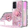 Silverback Cover per Samsung Galaxy A55, Cover in Silicone con Paillette Glitterate di Lusso con Supporto, Cover in Gel Liquido Cover Protettiva per Samsung A55 - Rosa