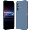 RankOne Custodia per Realme GT Master Edition (6.43 Inches) Cover Morbida in Silicone TPU - Grigio lavanda