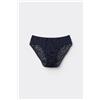 Tezenis Slip Classico In Pizzo Donna Blu