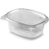 marketcaffe 50 Vaschette 1000cc per Alimenti Usa e Getta con Coperchio Ovali Trasparenti in Pet Misura Contenitori con Coperchio Unito Trasparente Chiusura ermetica MADE IN ITALY (1000 cc)