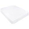 PiccoCasa Copertura a molle in tessuto elasticizzato avvolgente su 4 lati, senza pieghe, per la casa, coprimaterasso elastico per materassi fino a 35,6 cm, bianco king size