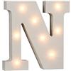 Out of the blue Lettera N in legno illuminabile Out of the blue, Con 8 LED