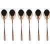 Sambonet - Taste Set di 6 Cucchiaini da Caffè in Acciaio Inox, Cucchiai da Dessert finitura PVD, Lavabili in lavastoviglie, Copper