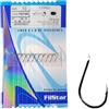 PRO FILSTAR Set 10 Ami da Pesca Legati Nichel Nero N10, Filo da Pesca Monofilo DIA 0,14mm,50cm - Monofilamento - Articoli da Pesca - Pesca Accessori - Attrezzatura da Pesca - Lega Ami da Pesca - Hooks