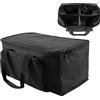HOLDLAMP Borsa in PVC impermeabile nera per 4 pezzi 36 LED Parar con doppia cerniera dj par bag borsa per il trasporto fondo antiscivolo