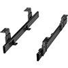 SOTECH Estensione tastiera JUNKER KT1-30-H35-400-NF 400 mm nero (Estensione parziale/Con staffa di montaggio/Regolabile in altezza/Caricabile fino a 30 kg) Mensola tastiera per sottostruttura