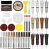 SEISSO 39 PCS Kit Riparazione Mobili Legno, 12 Colori Stucchi per Legno