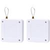 Tiardey 2 kit chiudiporta automatico multifunzionale bianco senza perforazione,chiudiporta automatico commerciale residenziale con coulisse - 120cm/47pollici