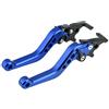 KIMISS Coppia di leve freno a doppio disco-set leve per motociclo-Leva del Freno, 1 Paio Leva del Freno a Doppio Disco con Modifica Allo Scooter in Lega di Alluminio CNC Universale(blu)