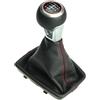 Newtown2700-parts Telaio cuffia cambio pomello cambio compatibile per Audi A4 8E B6 B7 SLine 6 velocità cuciture rosse