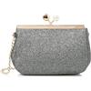 myMo at night Abendtasche, Borsa da Sera Donna, Argento Scuro