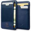 Vaultskin BRIXTON - Portafoglio Sottile in Pelle con Tasca ID, Stile Minimalista, Protezione RFID, per Uomini e Donne