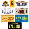 OPO 10 - Lotto di 7 repliche targate di Auto di Famosi Film e Serie (Magnum, Starsky, Jurassic, Ghostbusters, Retour TO The Future, Lucifer, Sheriff...) PF20