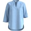 s.Oliver 2147365 Camicia in Misto Lino, Maniche a 3/4, Blu 5304, 40 Donna
