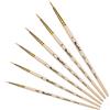 Roubloff Set Pennelli Professionali Sintetici a Punta Fine - 6 in Setole Sintetiche - Taglie: 00 / 0 / 1 / 2 / 2,5 / 3