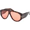 Tom Ford Occhiali da Sole Tom Ford BRONSON FT 1044 HAVANA/BURGUNDY 60/12/140 uomo