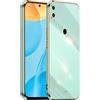 EASSGU [Telaio Elettrolitico Custodia per HUAWEI P Smart 2019 / HONOR 10 Lite (6.21 Inches) Cover Protettiva in Morbido Silicone TPU - Verde