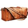Fatto a mano Borsone grande in pelle 28" borsa da trasporto weekend viaggio 4 tasche