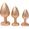Dream Toys Gleaming Love Plug Set Matte Gold