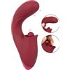 Javida 3 Function Vibrator Thrusting & Thumping Red