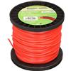 Riegolux 107666 Filo Decespugliatore Nylon Quadrato, rosso, 2.4 mm x 100 m