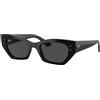 Ray Ban Occhiali da sole Ray Ban Zena RB4430 667787 - Occhiali da sole a farfalla nero Ray Ban 8056262016657