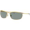 Ray Ban Occhiali da sole Ray Ban Olympian I deluxe RB3119M 001/56 - Montatura sole 62-18-125 Oro con lente uniforme Ray Ban 8056262051887