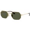 Ray Ban Occhiali da sole Ray Ban Octagonal RB3556N 1 Gold - Occhiali da sole geometrici oro Ray Ban 8053672672725