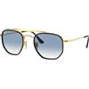 Ray Ban Occhiali da sole Ray Ban The Marshal II RB3648M 91673F Gold - Occhiali da sole navigator oro Ray Ban 8056597073172