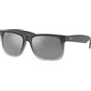 Ray Ban Occhiali da sole Ray Ban Justin RB4165 852/88 Grey - Occhiali da sole squadrati grigio Ray Ban 805289526612