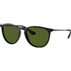 Ray Ban Occhiali da sole Ray Ban Erika RB4171 601/2P Black - Occhiali da sole rotondi nero Ray Ban 8053672495942