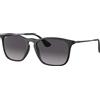 Ray Ban Occhiali da sole Ray Ban Chris RB4187 622/8G Black - Occhiali da sole squadrati nero Ray Ban 713132581124