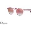 Ray Ban Occhiali da sole Ray Ban Junior RJ9064S 7052V0 Rosa Trasparente - Occhiali da sole rotondi rosa trasparente Ray Ban Junior 8056597012560