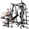 MARCY Md-9010g Home Gym, Macchina Smith Unisex, Nero, M