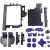 Hzxkqmil Kit di Pulsanti di Ricambio Pulsanti ABXY D-Pads Pulsante ZL/ZR L/R Cornici Accessori per Nintendo New 2DS XL/New 2DS LL Console (Viola + Nero)