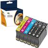 OGOUGUAN 603 XL Compatibili Cartucce d'inchiostro per Epson 603 603XL per Expression Home XP-3100 XP-4100 XP-2100 XP-2105 XP-3105 WF-2850 WF-2835 WF-2830 (Nero Ciano Magenta Giallo, 6-Pack)