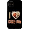 Cute Beachcomber Seashell Lover Designs Custodia per iPhone 11 I Love Shelling Clam Shell Collector