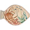 ROSE & TULIPANI MILANO Thun Rose & Tulipani - Set 2 Piatti Pesce con Decorazioni del Mondo Marino in Melamina, Idea Regalo, Linea Sea Life, 33x23 cm