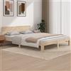Gecheer Struttura Letto,Giroletto,Singolo,Matrimoniale,Moderno,in Legno Massello di Pino,Naturale,con Testiera,160x200 cm,Letto con Doghe, Letto,Matrimoniale Moderno,160x200 cm