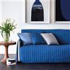 Caleffi Copridivano 2 Posti Pagoda Blu in Microfibra Pagoda No Stiro - 62176