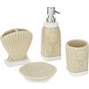 Sweet Home Collection Accessori da bagno collezioni uniche moderne classiche contemporanee decorative bellissimi disegni per vasca da bagno doccia, set da 4 pezzi (confezione da 1), costiera
